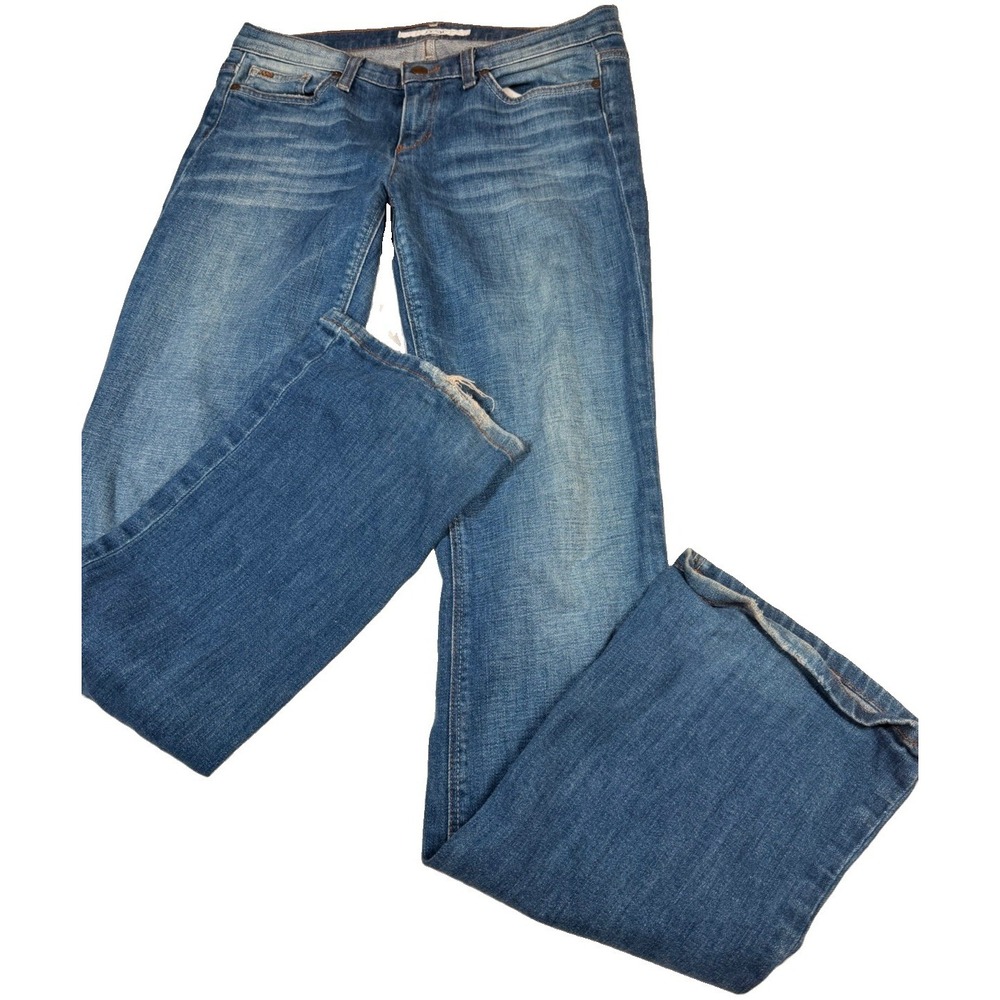 Joes Jeans Women's Sz 29 Socialite Jean Low Rise Boot Cut Flare Medium Wash EUC